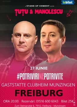 Stand-up Comedy - Dan Tutu și Cristi Manolescu, la Gaststätte Clubheim Munzingen, Freiburg