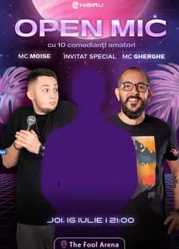 Open Mic: MCs Gherghe & Moise, la The Fool Arena, Nibiru, Costinești