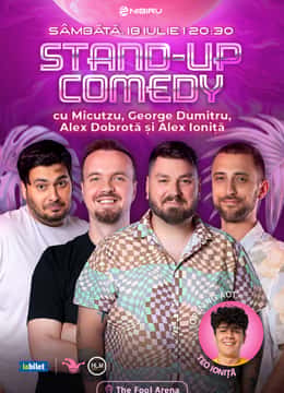 Stand-up Comedy cu Bordea, Anisia și Serghei, la The Fool Arena, Nibiru, Costinești