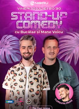 Stand-up Comedy cu Radu Bucalae și Mane Voicu, la The Fool Arena, Nibiru, Costinești