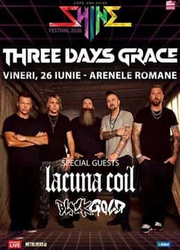 Three Days Grace, Lacuna Coil & Black Gold, la Arenele Romane, București