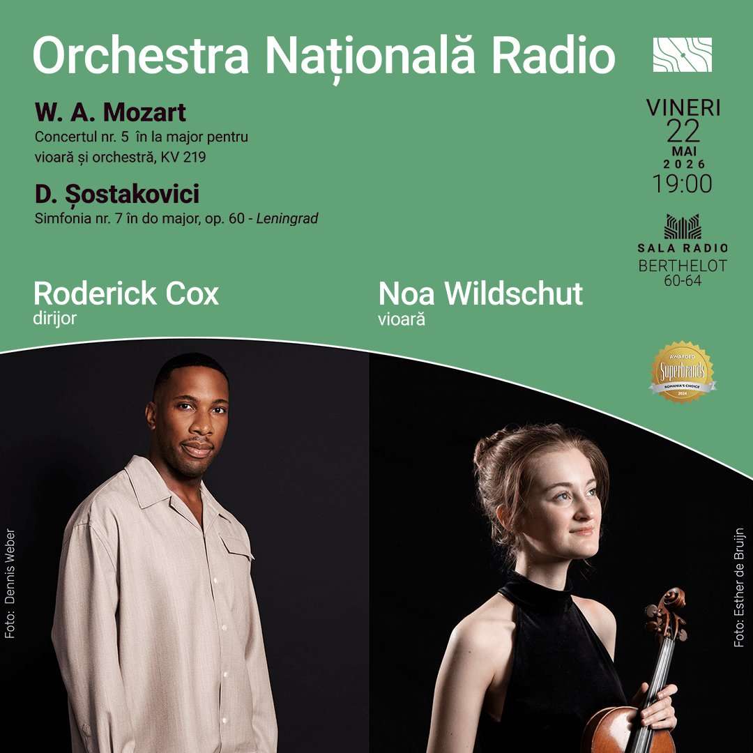 Noa Wildschut, Roderick Cox, ONR, Mozart Sostakovici