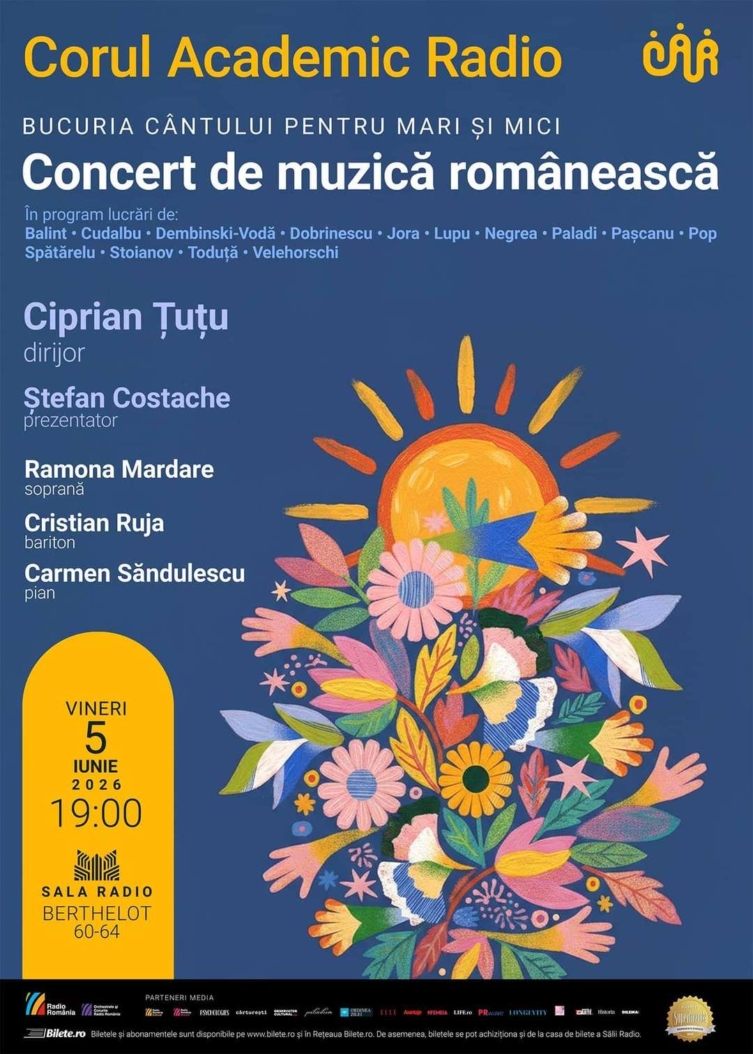 Bucuria cantului pentru mari si mici - CORUL ACADEMIC RADIO - 05 iun 2026, la Sala Radio, București